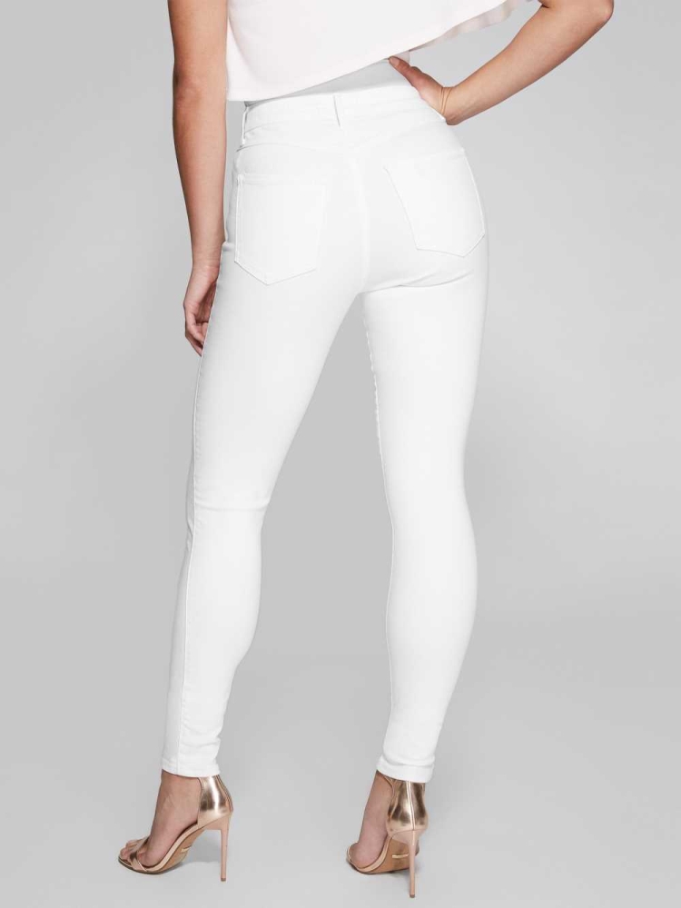 GUESS Stiletto No. 97 Skinny Women's Jeans White | UK3185RZO