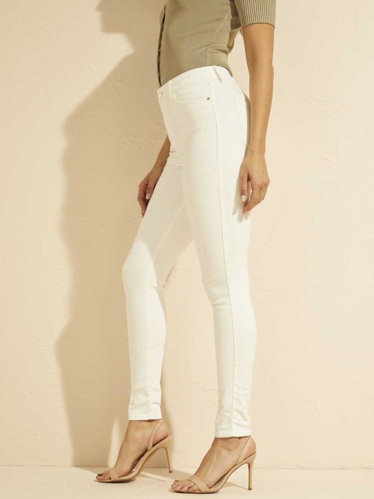 GUESS Stiletto No. 97 Women's Jeans White | UK3085NXS