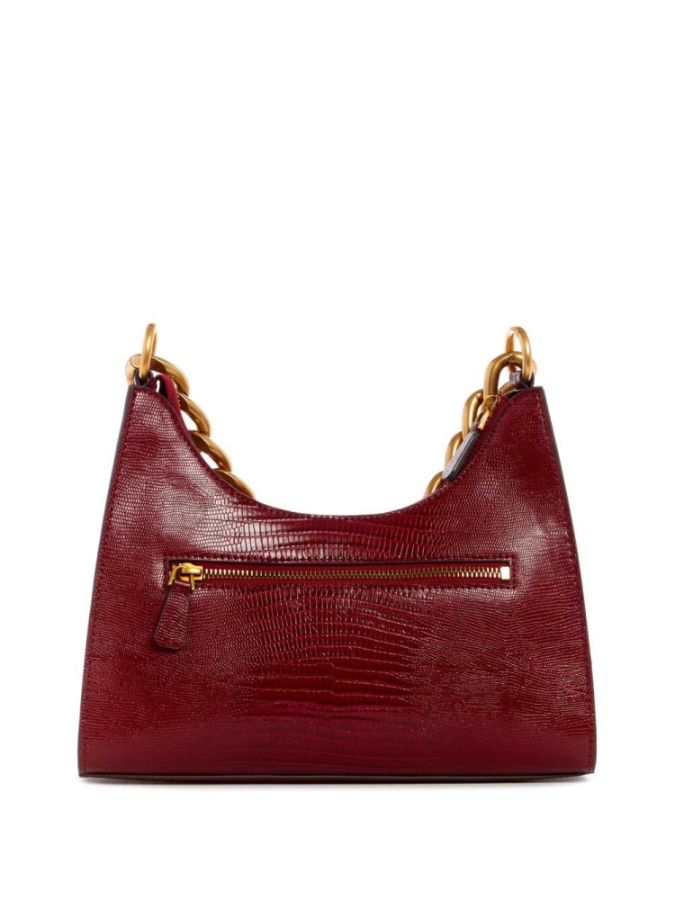 GUESS Tullia Hobo Women's Crossbodies Red | UK3057DWS