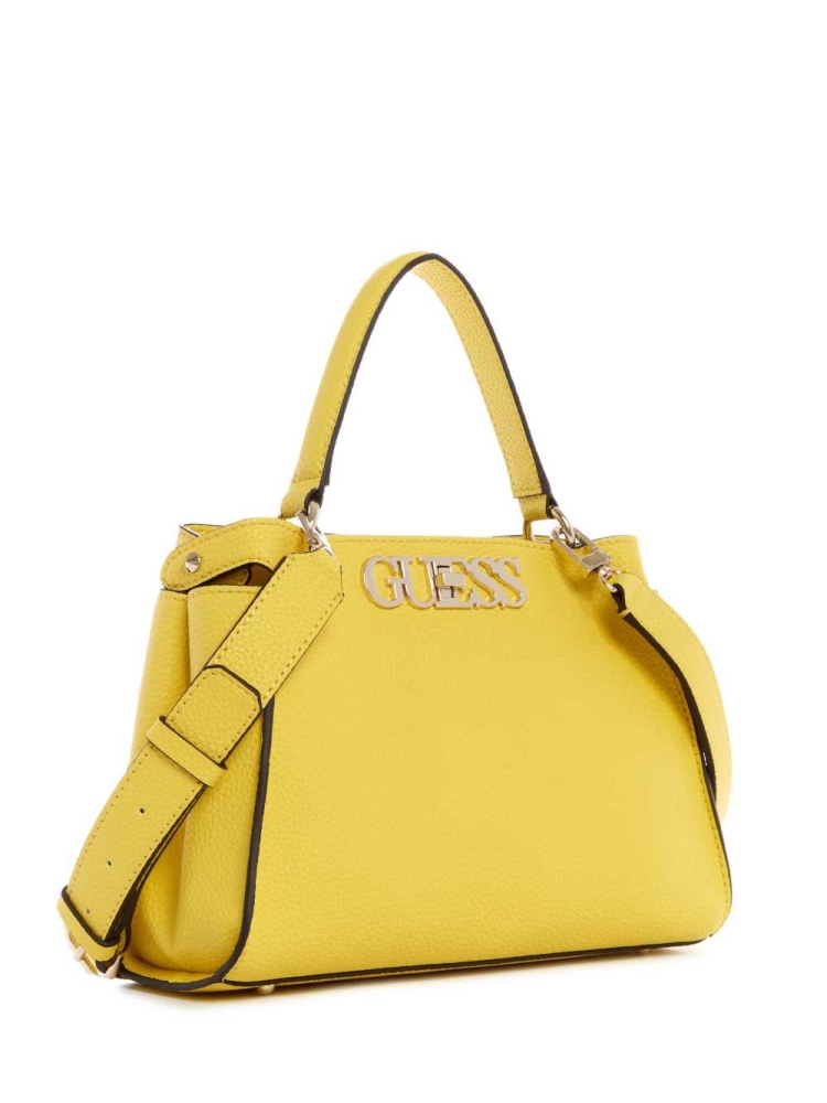 GUESS Uptown Chic Turnlock Women's Satchels Yellow | UK7915RYK