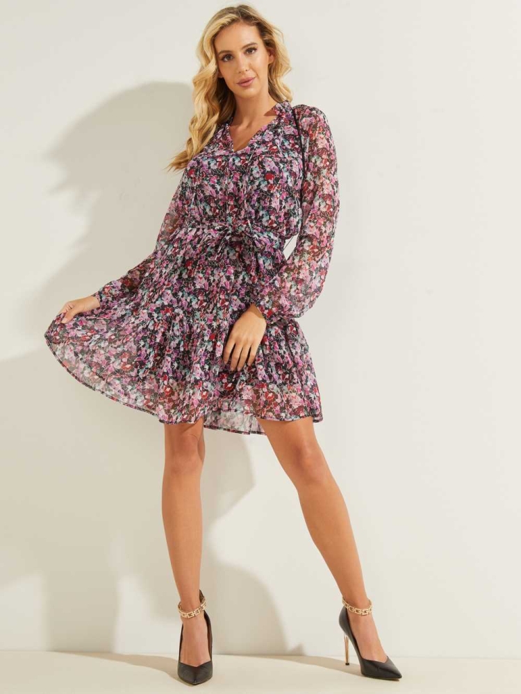 GUESS Veronica Women's Dresses Flower | UK9012OTR