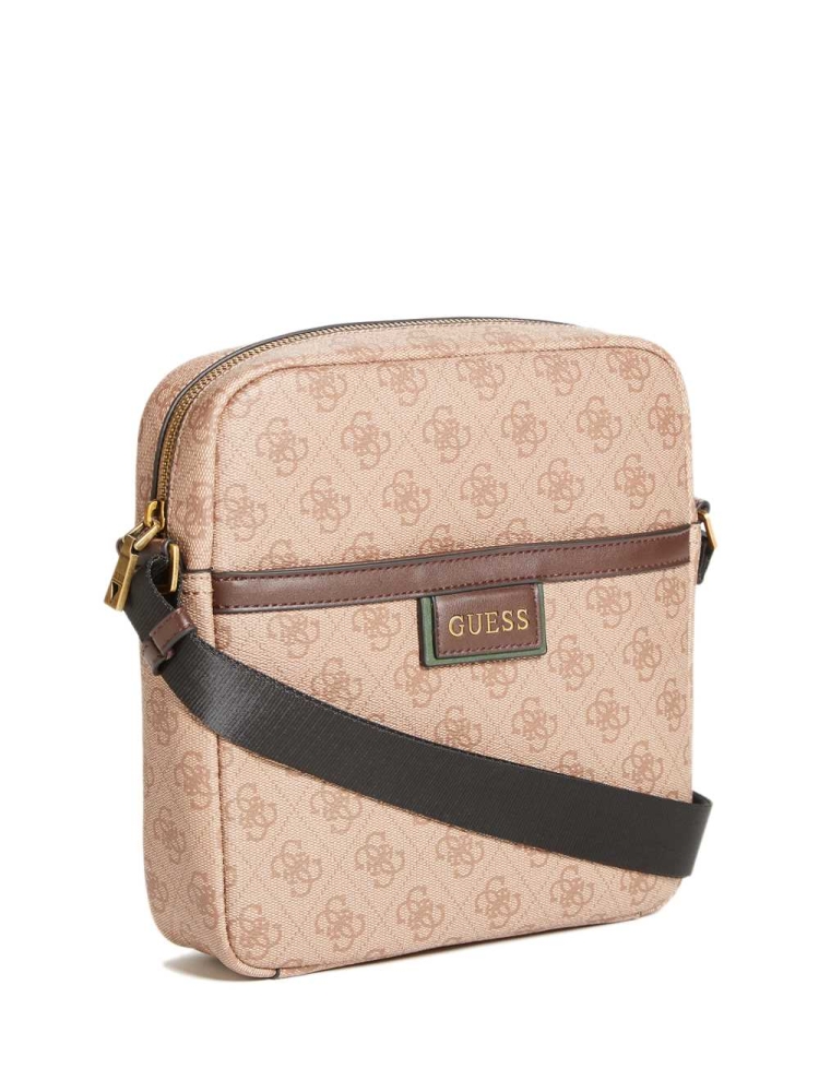 GUESS Vezzola Flat Women's Crossbodies Brown | UK9016LOT