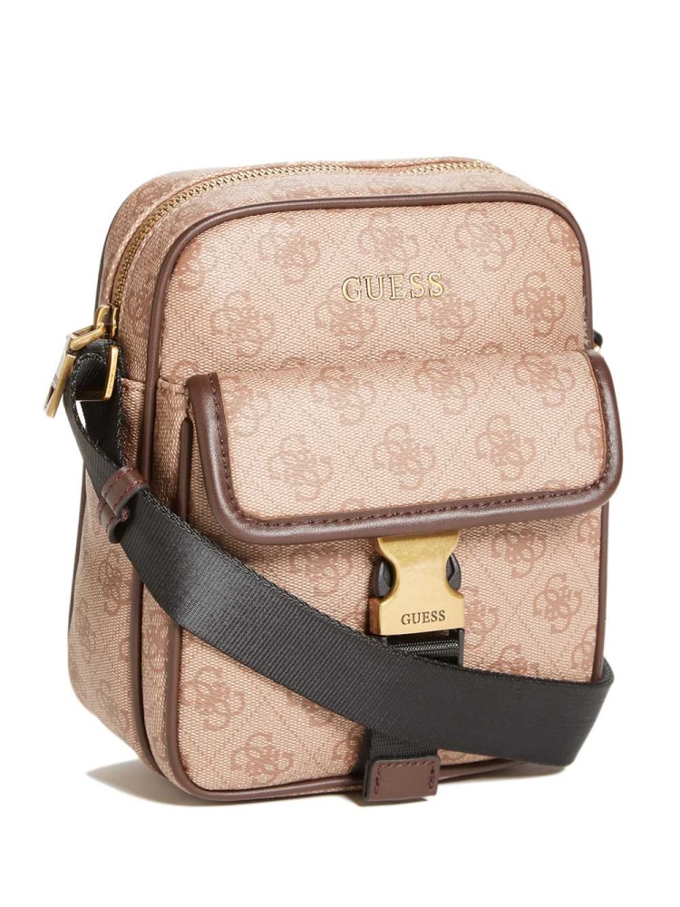 GUESS Vezzola Mini Women's Crossbodies Brown | UK5847YFZ