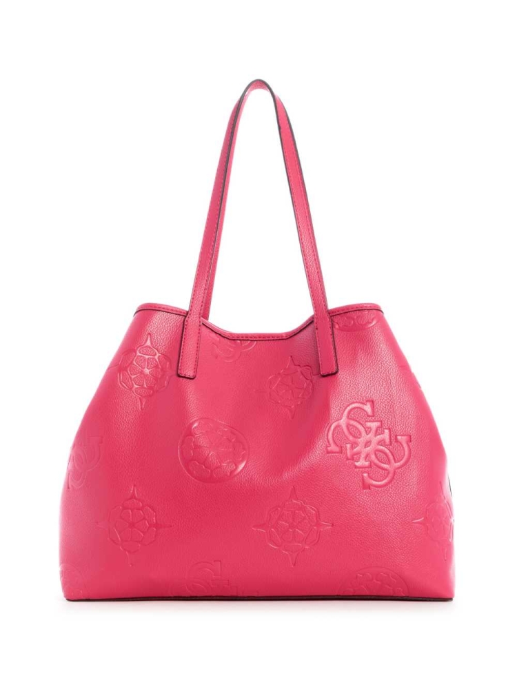 GUESS Vikky Logo Large Women's Totes Pink | UK6103BQW